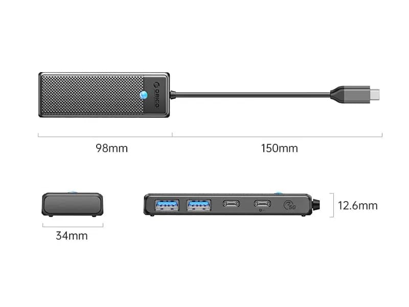 هاب USB اوریکو مدل | PAPW2AC-C3-015 — تصویر ۴