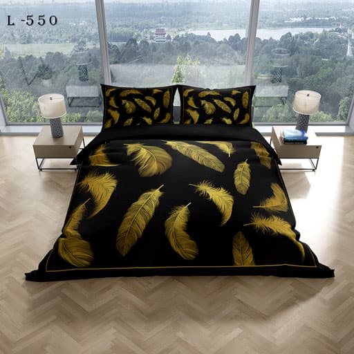 روتختی دونفره طرح پر طلایی L-550