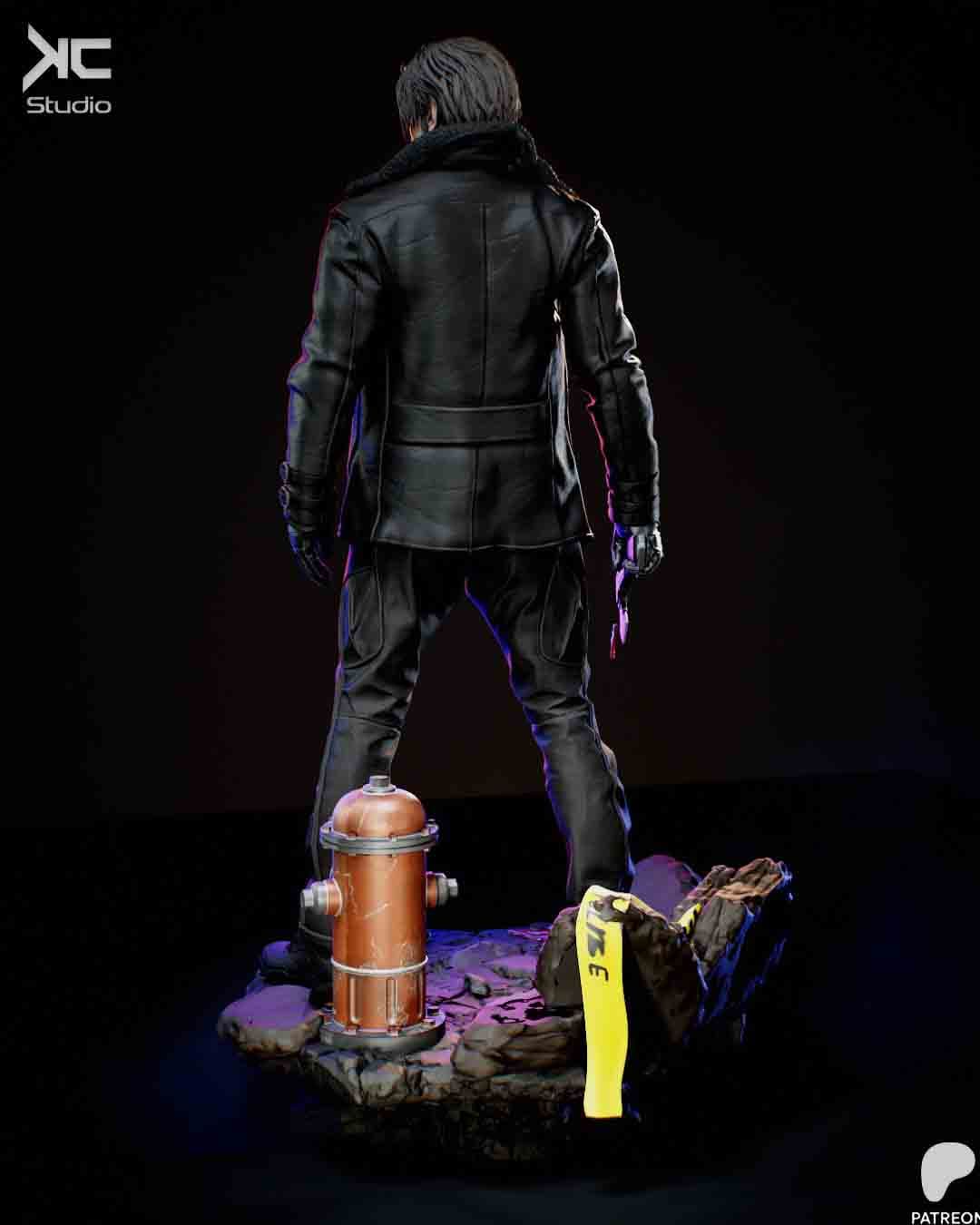 🔥🧟♂️ فیگور Leon Kennedy – Resident Evil 9 Requiem | ارتفاع 40 سانتیمتر | جنس PLA+ — تصویر ۶