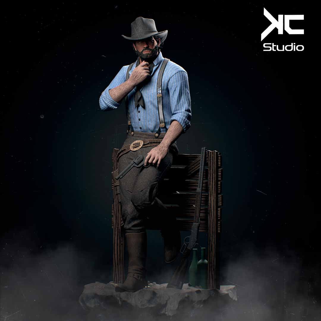 🤠🔥 فیگور Arthur Morgan آرتور مورگان 50 سانتی‌متر | جنس PLA+