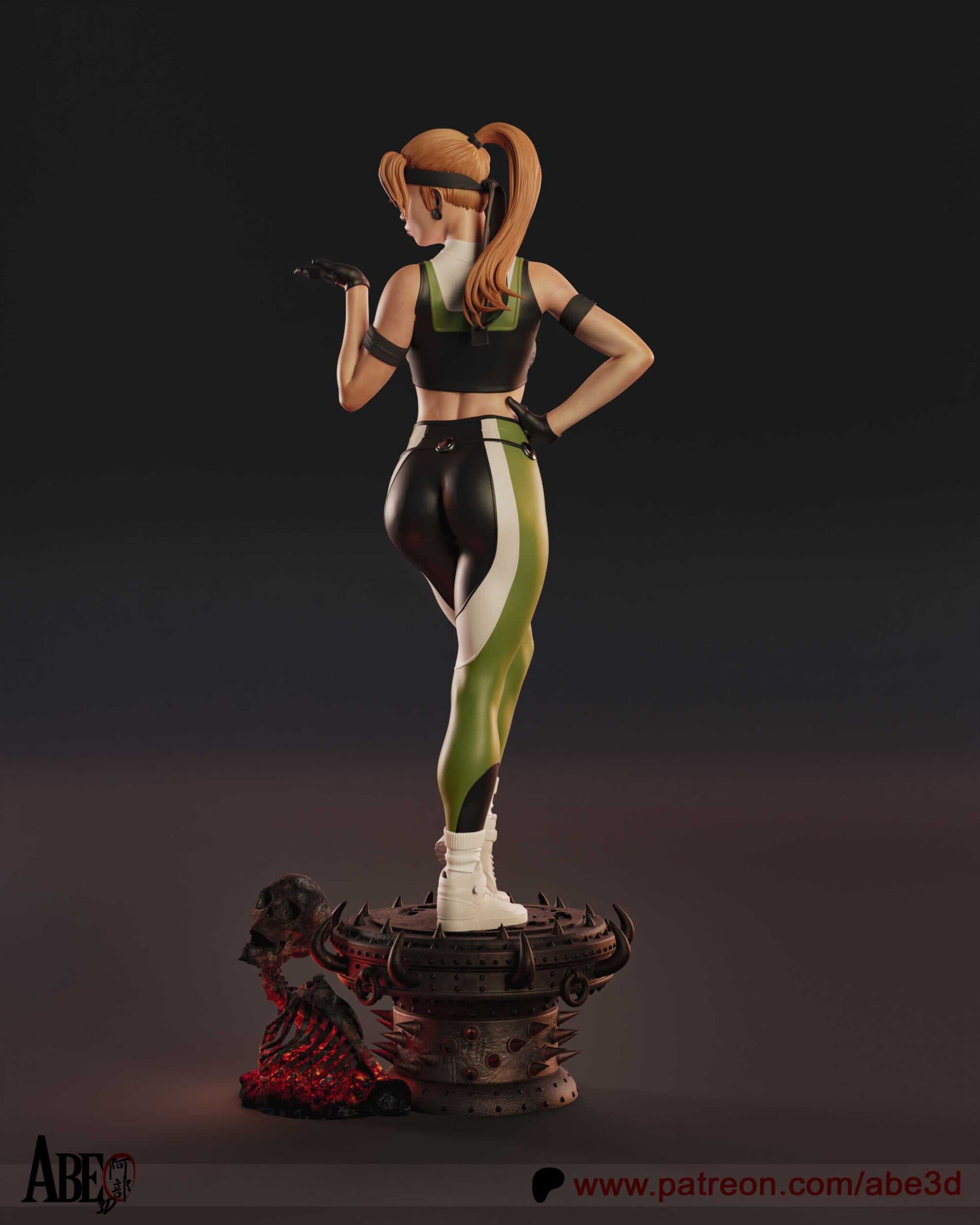 🥊🔥 فیگور سونیا بلید Sonya Blade 50 سانتی‌متر | جنس PLA+ — تصویر ۵