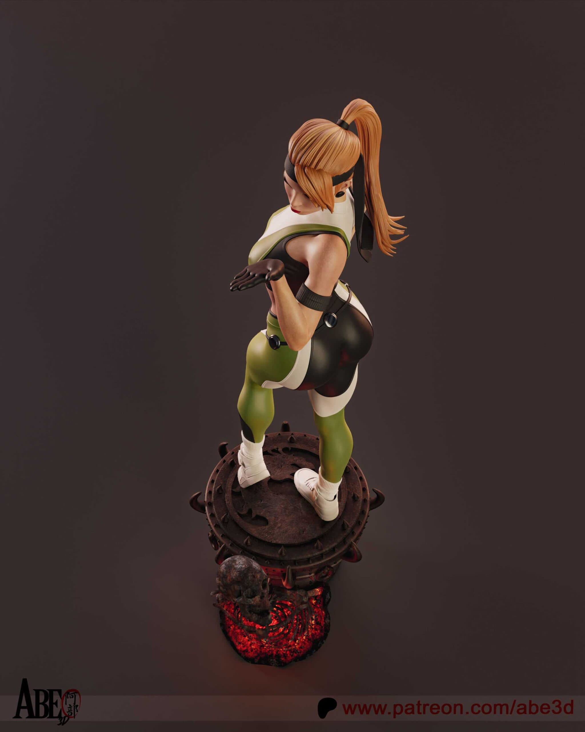🥊🔥 فیگور سونیا بلید Sonya Blade 50 سانتی‌متر | جنس PLA+ — تصویر ۶