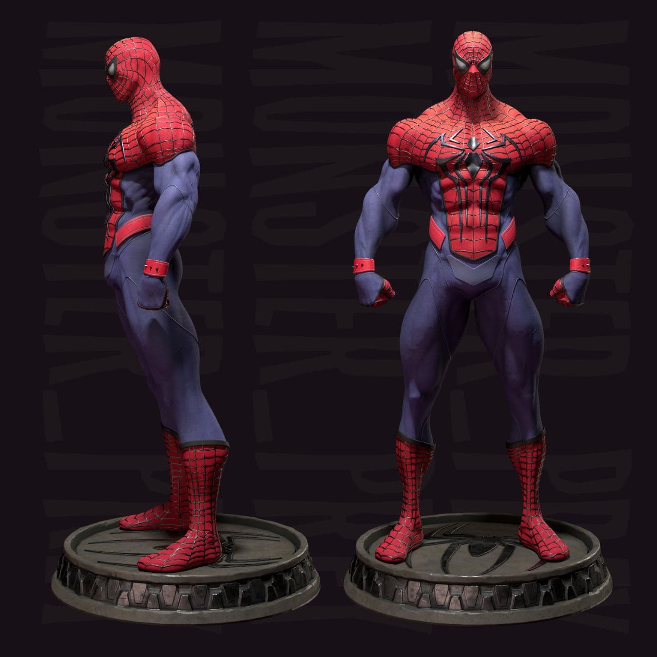 🕷️🔥 فیگور اسپایدرمن کلاسیک 35 سانتی‌متر | Spiderman Classic | جنس PLA+