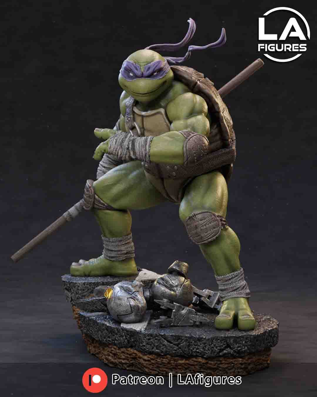 🐢🧠 فیگور دوناتلو (Donatello TMNT) – ارتفاع ۲۵ سانتیمتر | جنس PLA+ — تصویر ۲
