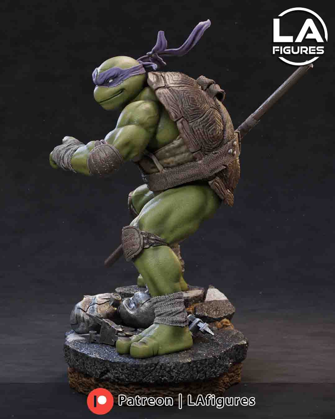 🐢🧠 فیگور دوناتلو (Donatello TMNT) – ارتفاع ۲۵ سانتیمتر | جنس PLA+ — تصویر ۳