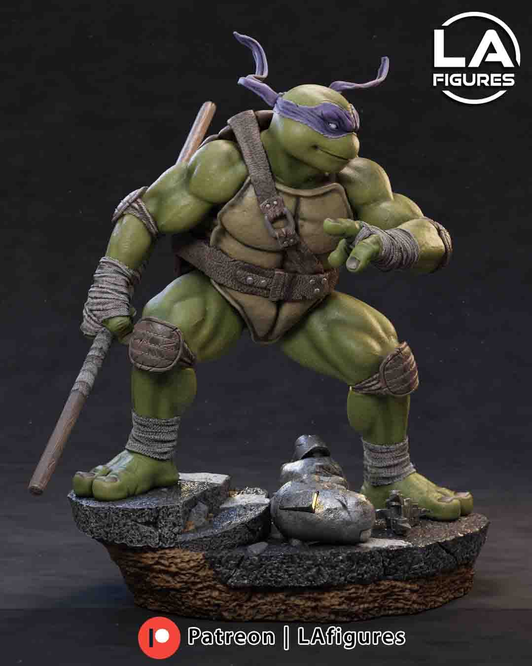 🐢🧠 فیگور دوناتلو (Donatello TMNT) – ارتفاع ۲۵ سانتیمتر | جنس PLA+ — تصویر ۵