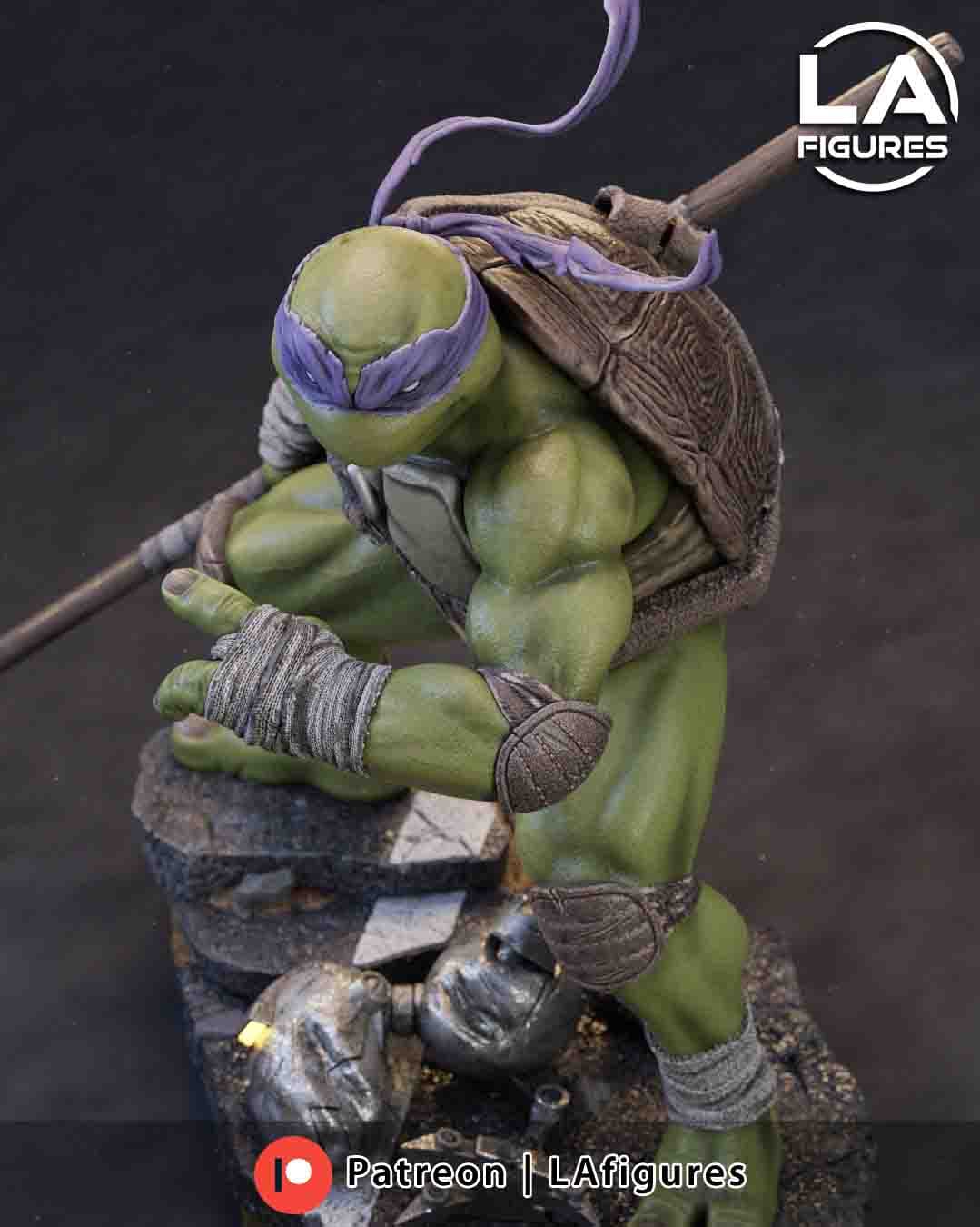 🐢🧠 فیگور دوناتلو (Donatello TMNT) – ارتفاع ۲۵ سانتیمتر | جنس PLA+ — تصویر ۷