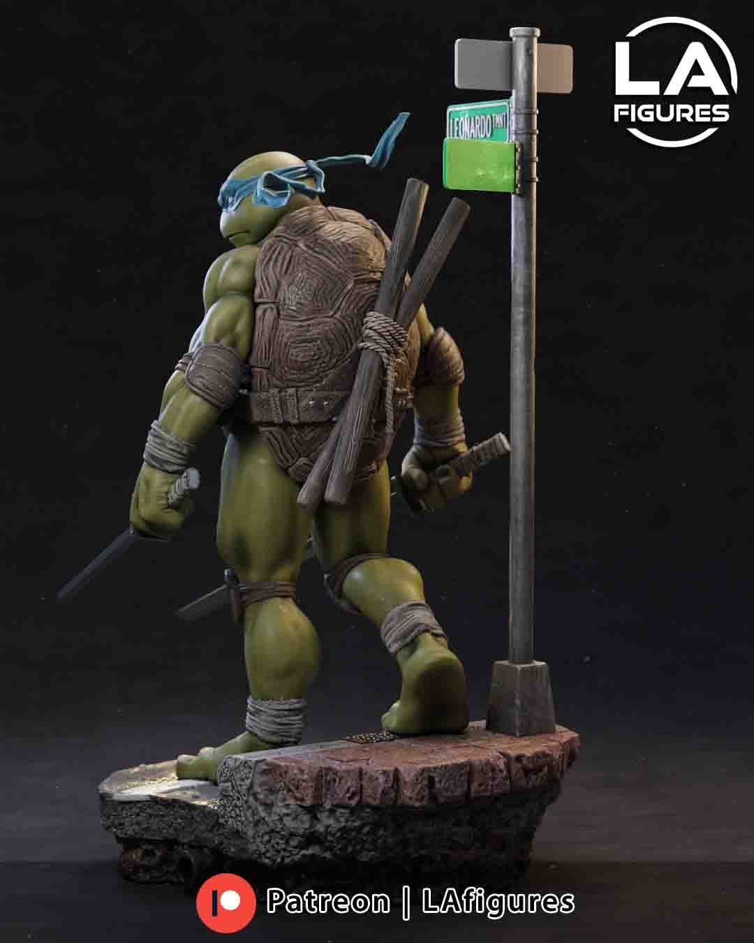 🐢⚔️ فیگور لئوناردو (Leonardo TMNT) – ارتفاع ۲۵ سانتی‌متر | جنس PLA+ — تصویر ۶
