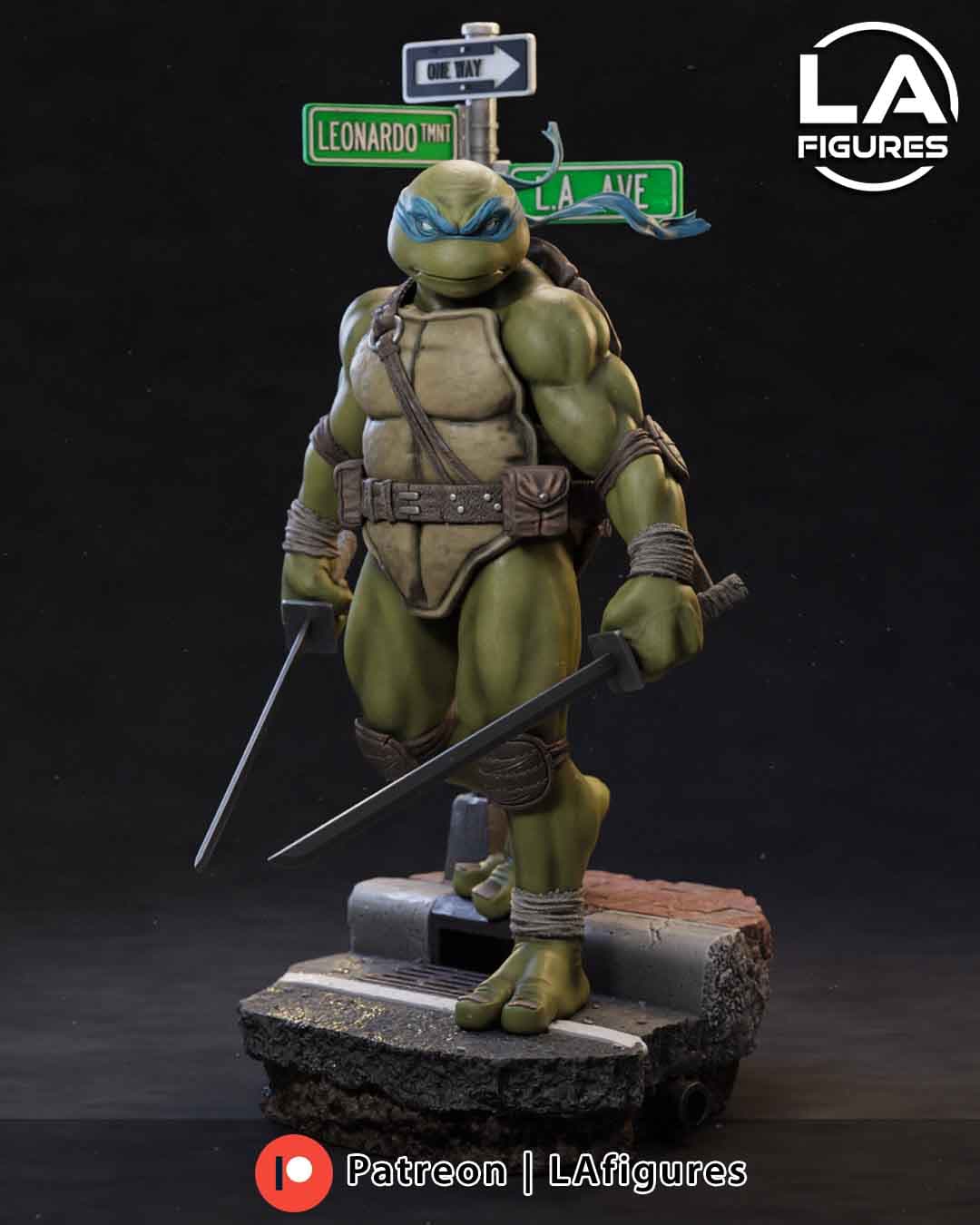 🐢⚔️ فیگور لئوناردو (Leonardo TMNT) – ارتفاع ۲۵ سانتیمتر | جنس PLA+