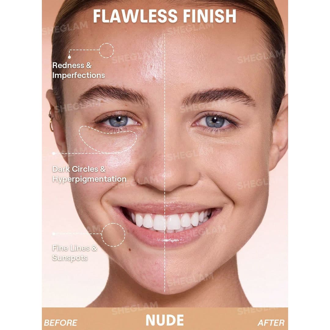 کوشن شیگلم مدل Lock & Go Long-Lasting رنگ NUDE — تصویر ۹