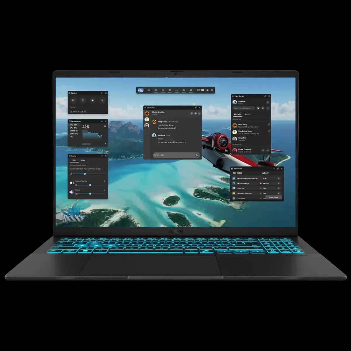 لپ تاپ گیمینگ ایسوس V16 V3607VU Core 5 210H 16GB 1TB RTX 4050 — تصویر ۲