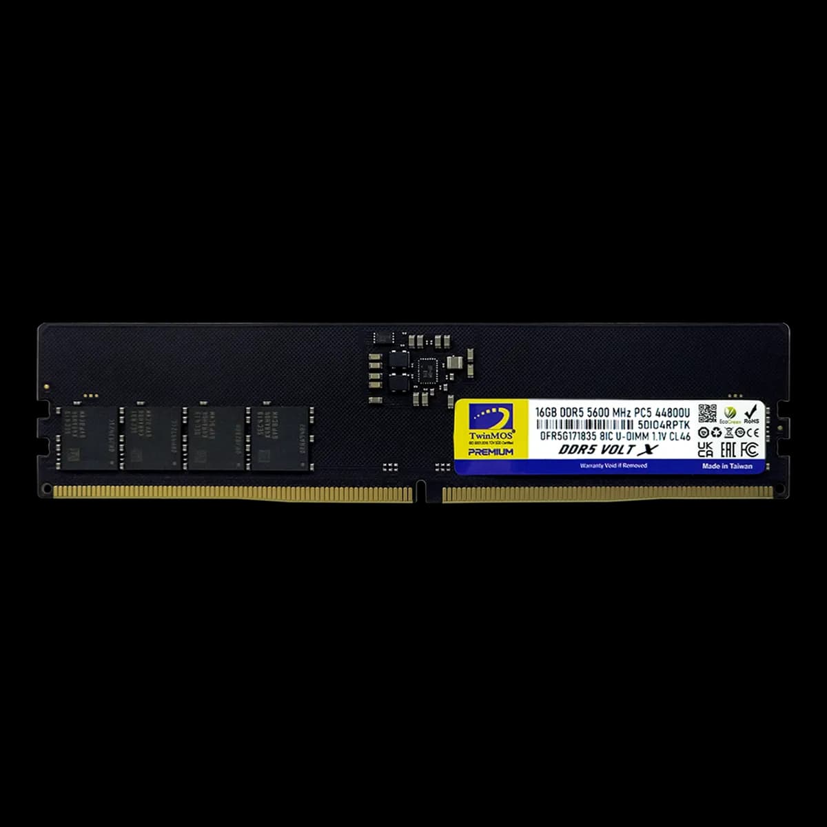 حافظه رم دسکتاپ توین موس TwinMOS VOLTX 16GB DDR5 5600MHz CL46