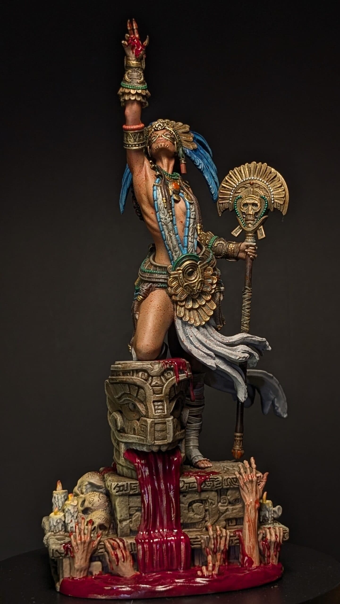 ⚰️ فیگور نسالین – کاهن مرگ (Necalin The Priestess of Death) | ارتفاع ۳۵ سانتی‌متر | جنس PLA+ — تصویر ۲