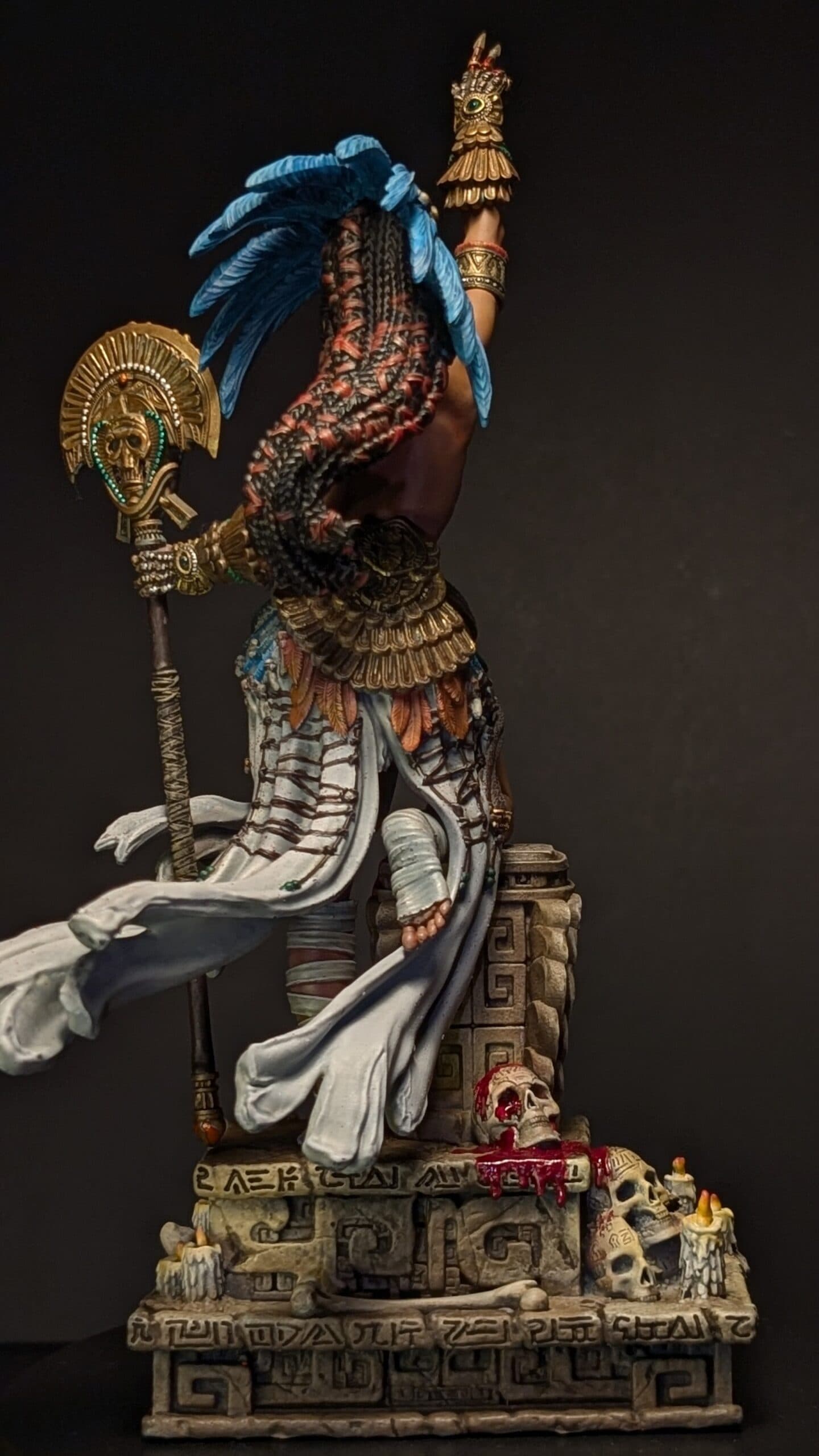 ⚰️ فیگور نسالین – کاهن مرگ (Necalin The Priestess of Death) | ارتفاع ۳۵ سانتی‌متر | جنس PLA+ — تصویر ۷