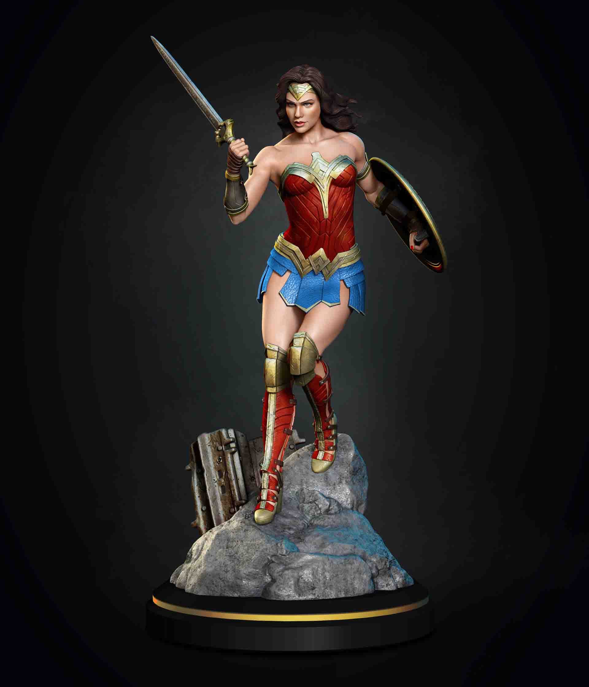 ⚔️ فیگور واندر وومن Wonder Woman | ارتفاع ۴۰ سانتی‌متر | جنس PLA+