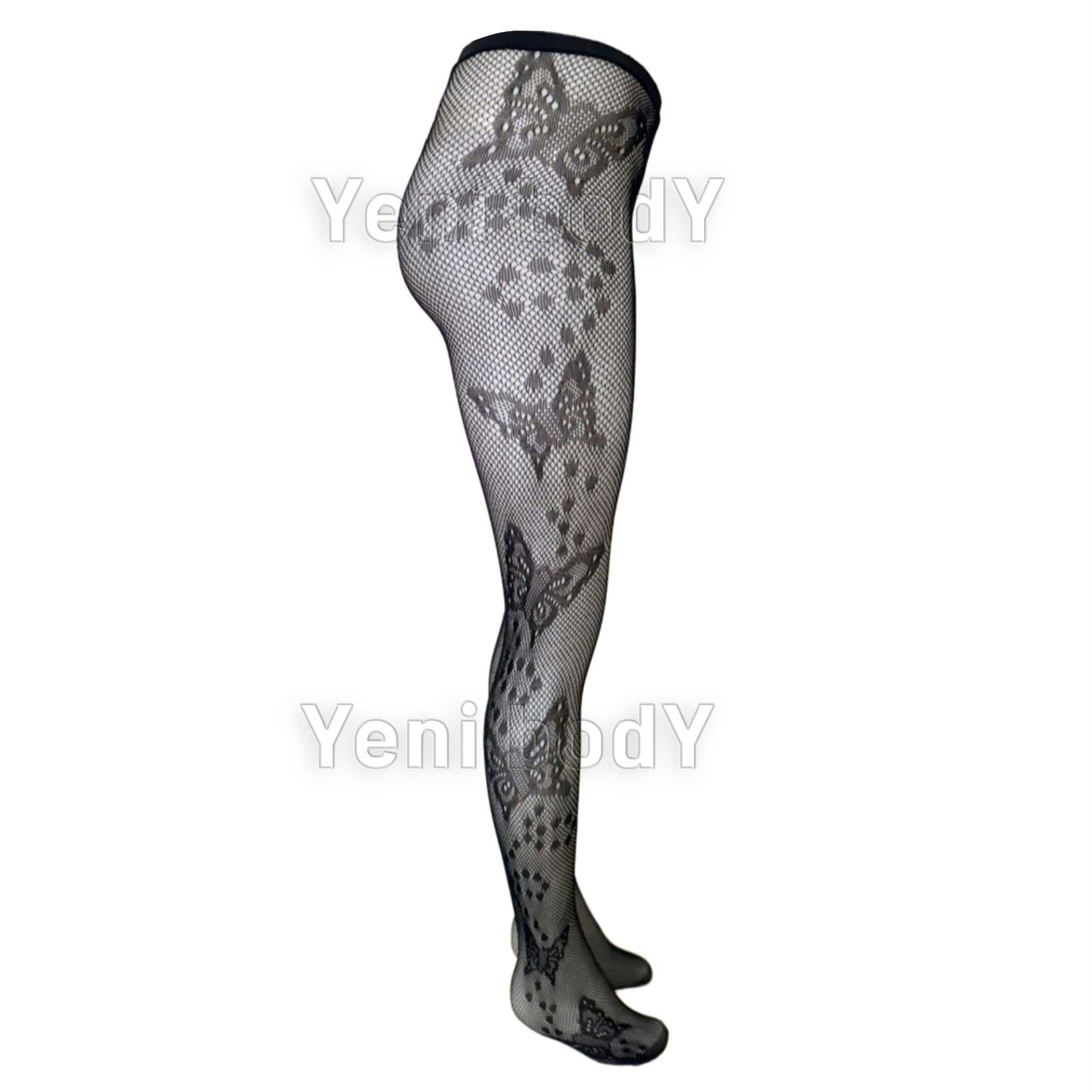 جوراب شلواری زنانه فیشنت طرح پروانه yeni840