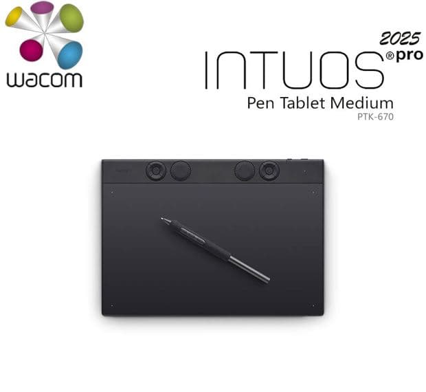 قلم نوری وکام مدل intuos pro medium PTK-670 — تصویر ۴