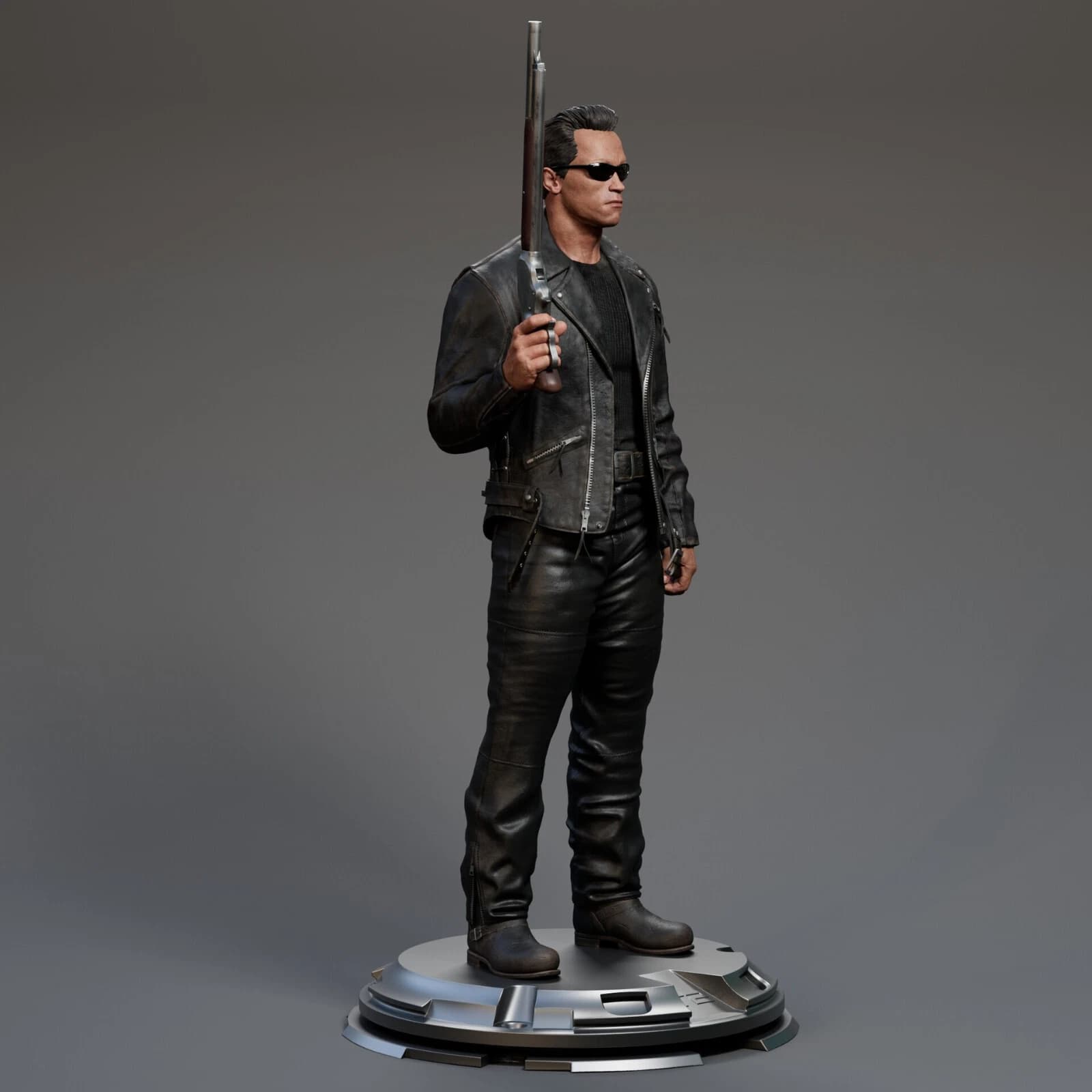🤖 فیگور ترمیناتور T-800 (Terminator) | ارتفاع ۴۰ سانتی‌متر | جنس PLA+ — تصویر ۸