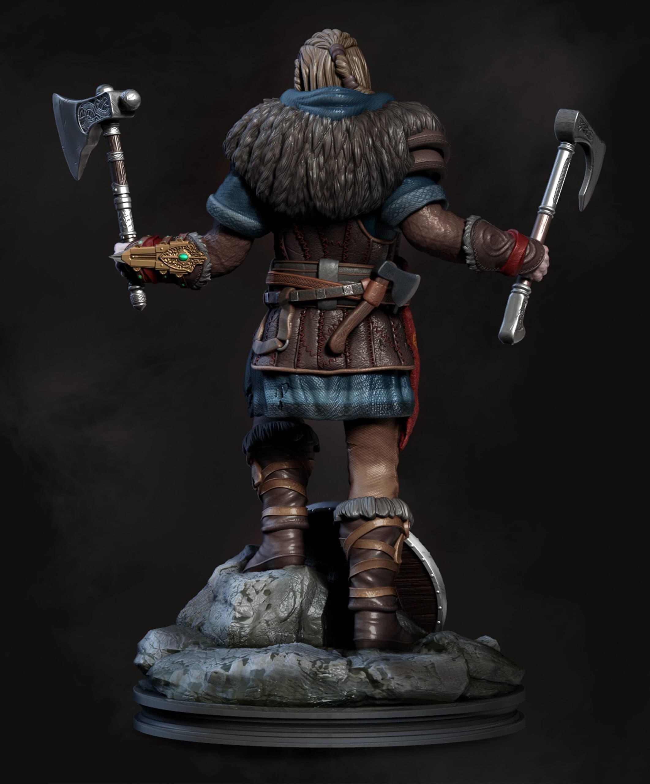 🗡️ فیگور شخصیت ایوور (Assassin’s Creed: Valhalla) | ارتفاع 30 سانتی‌متر | جنس PLA+ — تصویر ۳