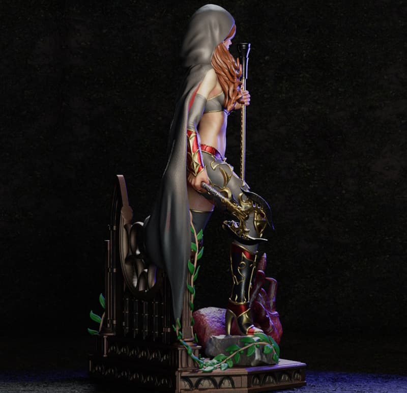 🩸 فیگور مگدالنا The Darkness | ارتفاع 32 سانتیمتر | جنس PLA+ — تصویر ۳