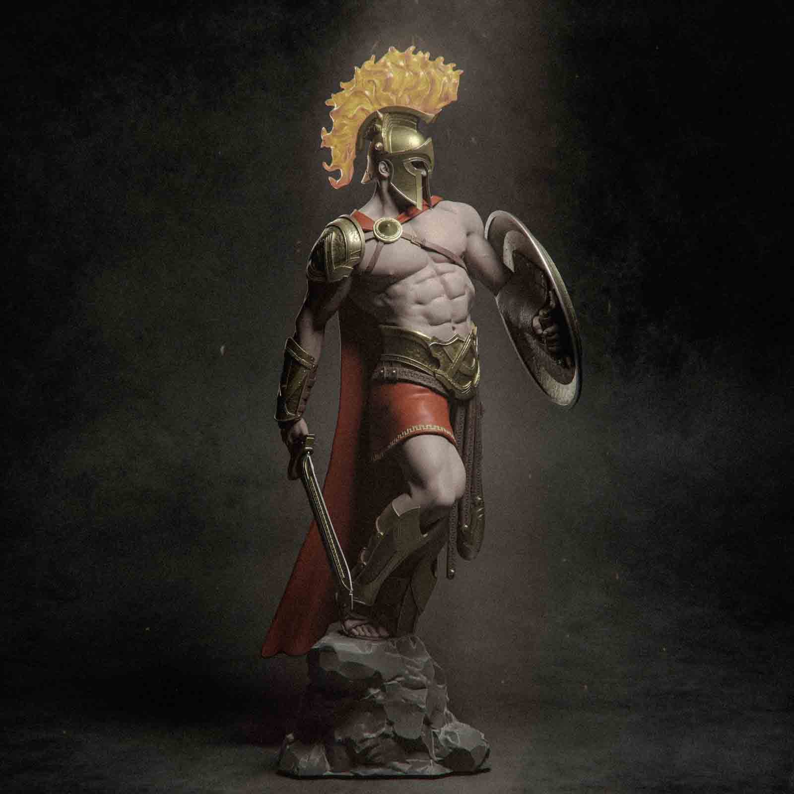 ⚔️ فیگور آرس Ares | ارتفاع 28 سانتی‌متر | جنس PLA+ — تصویر ۵