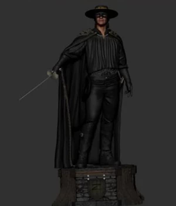 🗡️ فیگور شخصیت زورو (Zorro) | ارتفاع ۳۵ سانتی‌متر | جنس PLA+