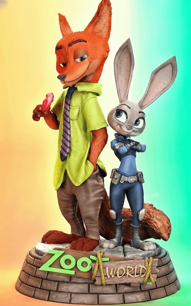 🦊🐰 فیگور زوتوپیا Zootopia | ارتفاع 23 سانتیمتر | جنس PLA+