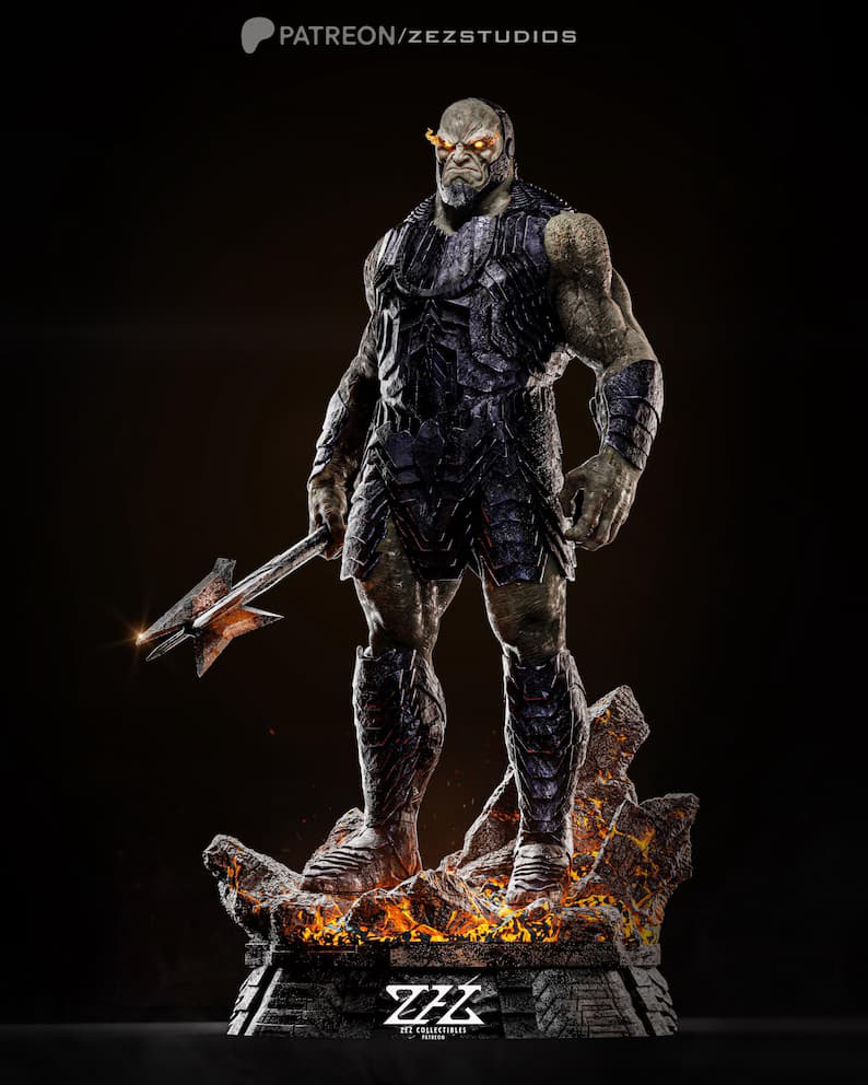 🟣 فیگور شخصیت دارک‌ساید Darkseid | جنس PLA+ | ارتفاع ۴۰ سانتی‌متر — تصویر ۲