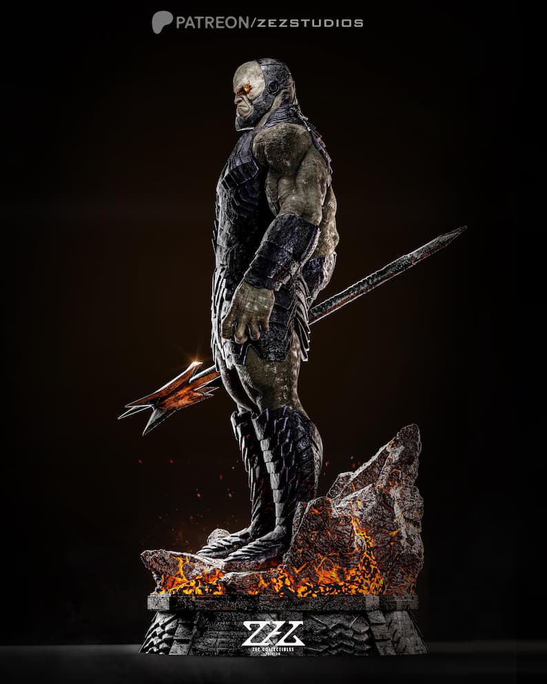🟣 فیگور شخصیت دارک‌ساید Darkseid | جنس PLA+ | ارتفاع ۴۰ سانتی‌متر — تصویر ۴