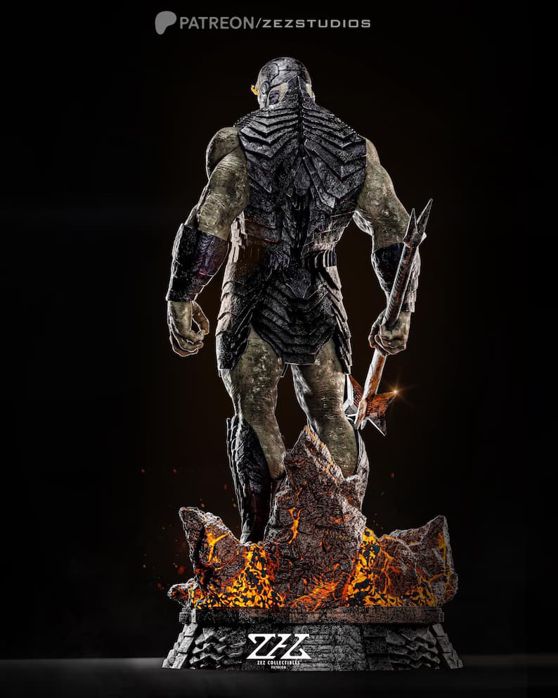 🟣 فیگور شخصیت دارک‌ساید Darkseid | جنس PLA+ | ارتفاع ۴۰ سانتی‌متر — تصویر ۱۱