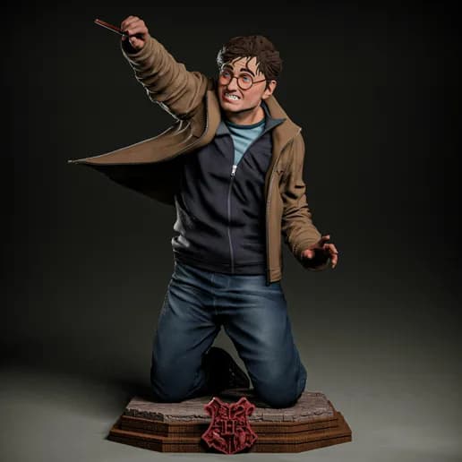 ⚡ فیگور شخصیت هری پاتر Harry Potter | جنس PLA+ | ارتفاع ۲۵ سانتی‌متر — تصویر ۶