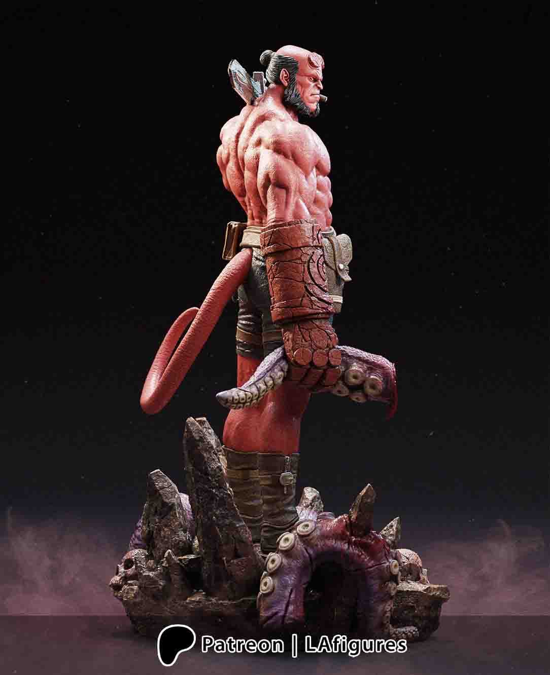 🔥 فیگور هلبوی Hellboy | جنس PLA+ | ارتفاع ۳۰ سانتیمتر — تصویر ۳
