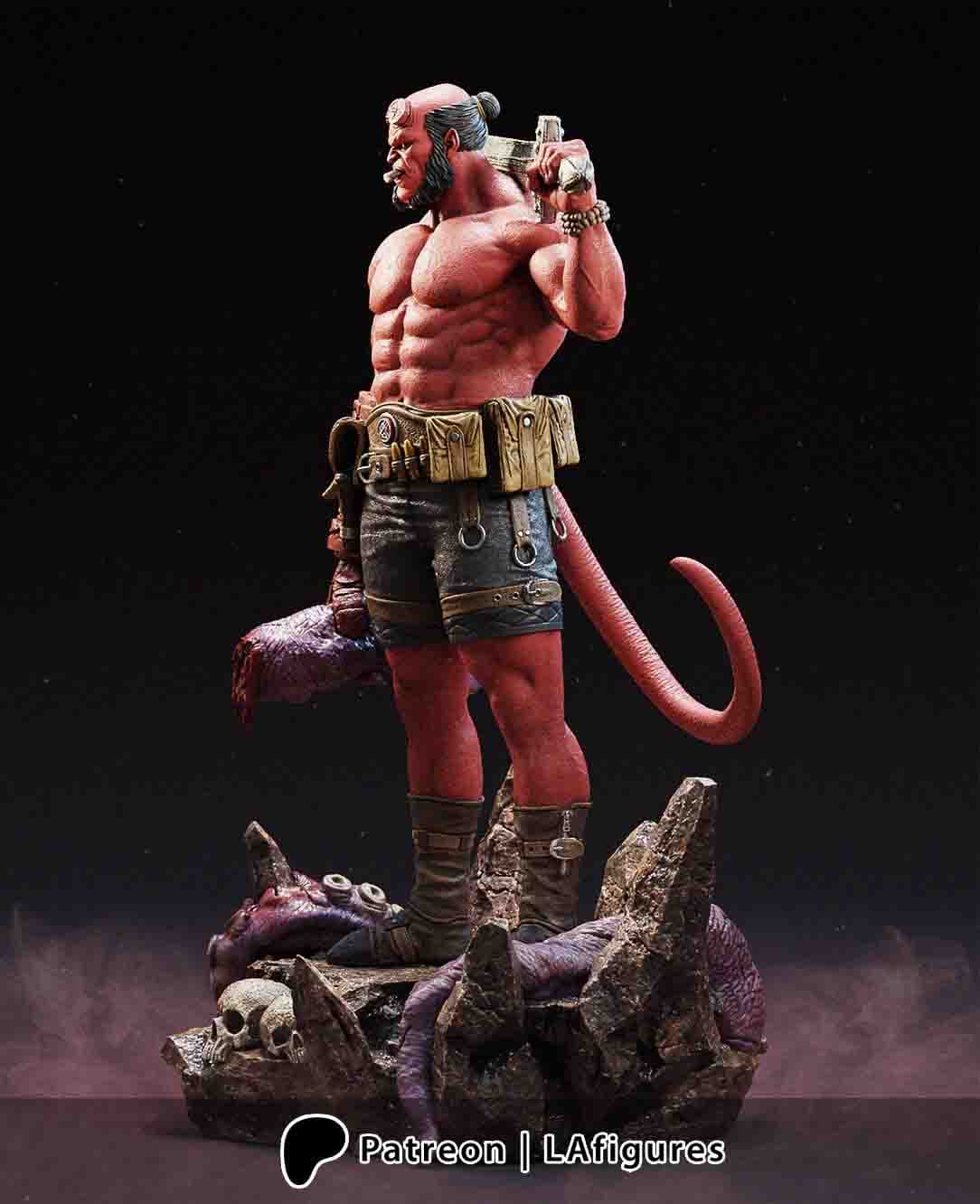 🔥 فیگور هلبوی Hellboy | جنس PLA+ | ارتفاع ۳۰ سانتیمتر — تصویر ۵