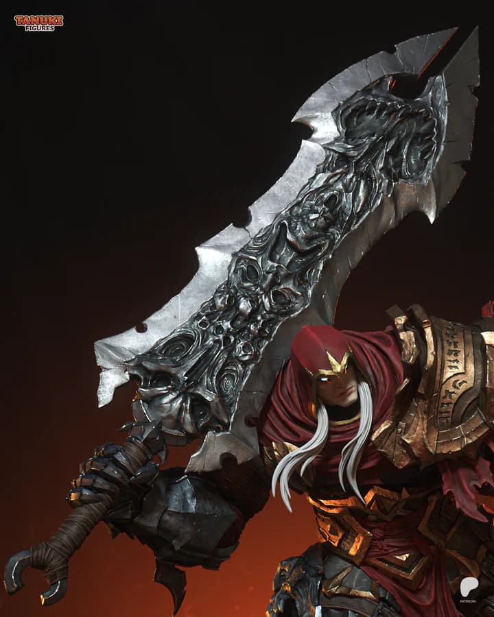 ⚔️ فیگور شخصیت وار (War – Darksiders) | جنس PLA+ | ارتفاع 40 سانتیمتر — تصویر ۵