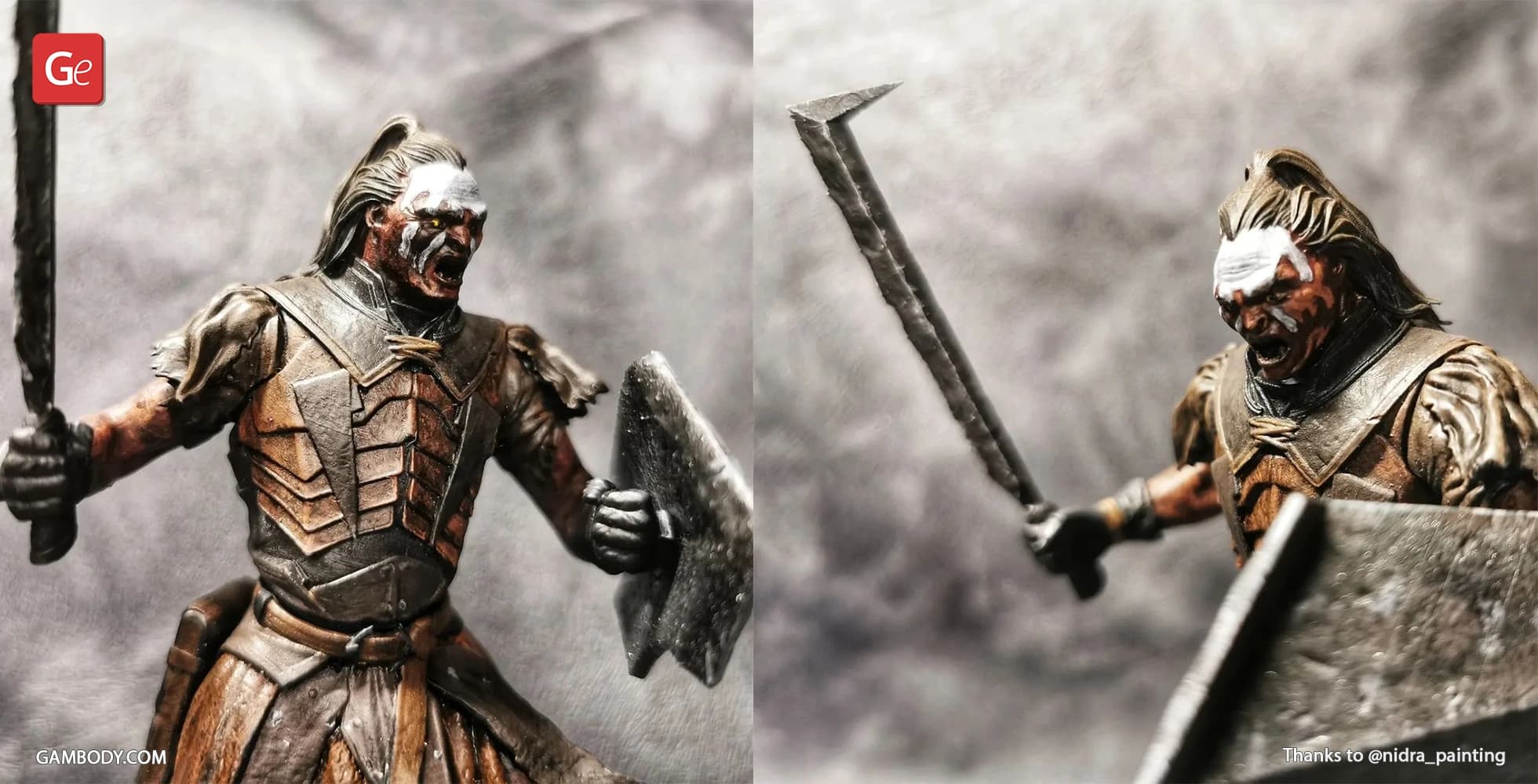 🔥 فیگور اورک Lurtz (Lord of the Rings) | جنس PLA+ | ارتفاع ۴۰ سانتی‌متر — تصویر ۱۱