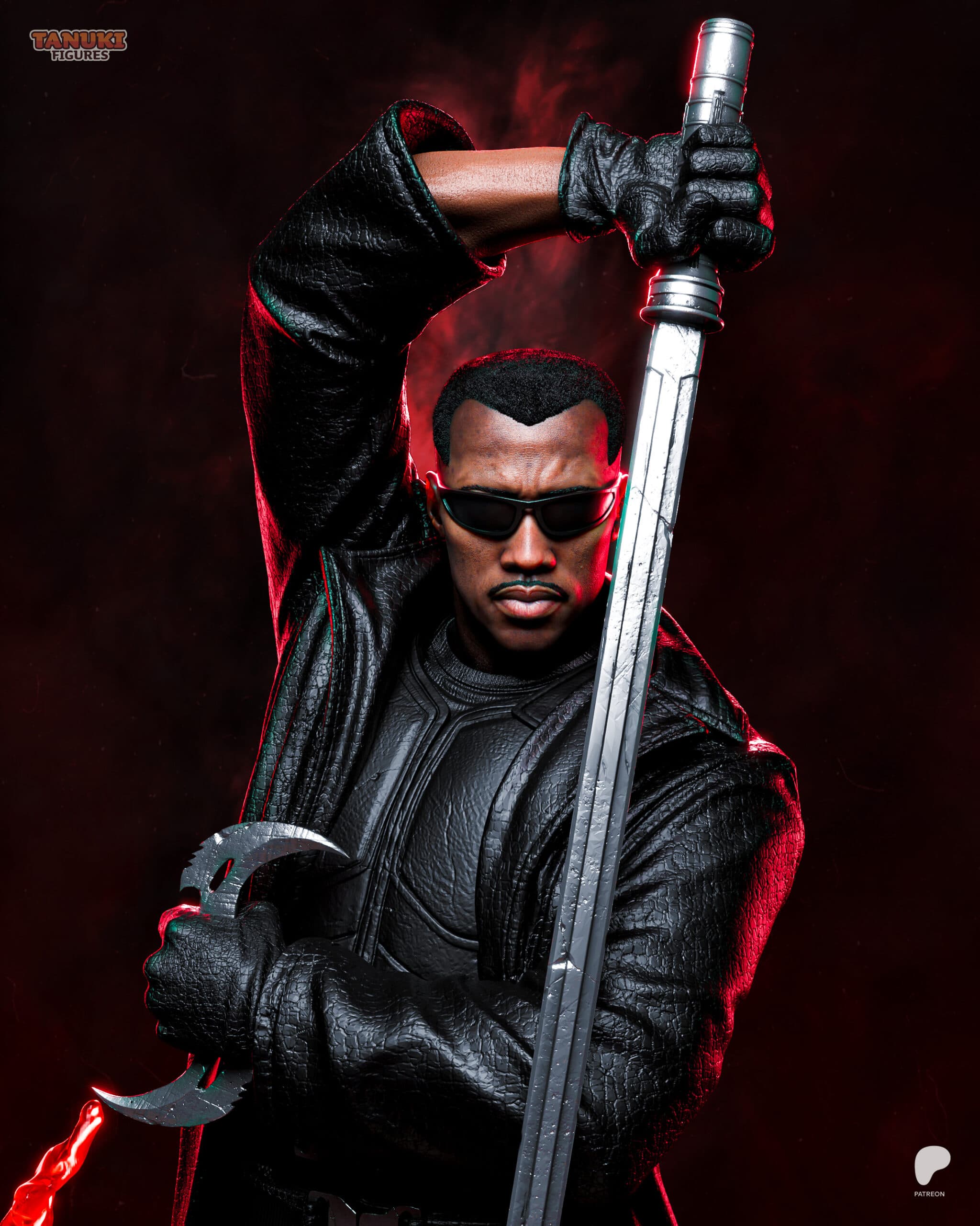 🗡️ فیگور بلید (Blade) | جنس PLA+ | ارتفاع ۴۰ سانتی‌متر — تصویر ۷