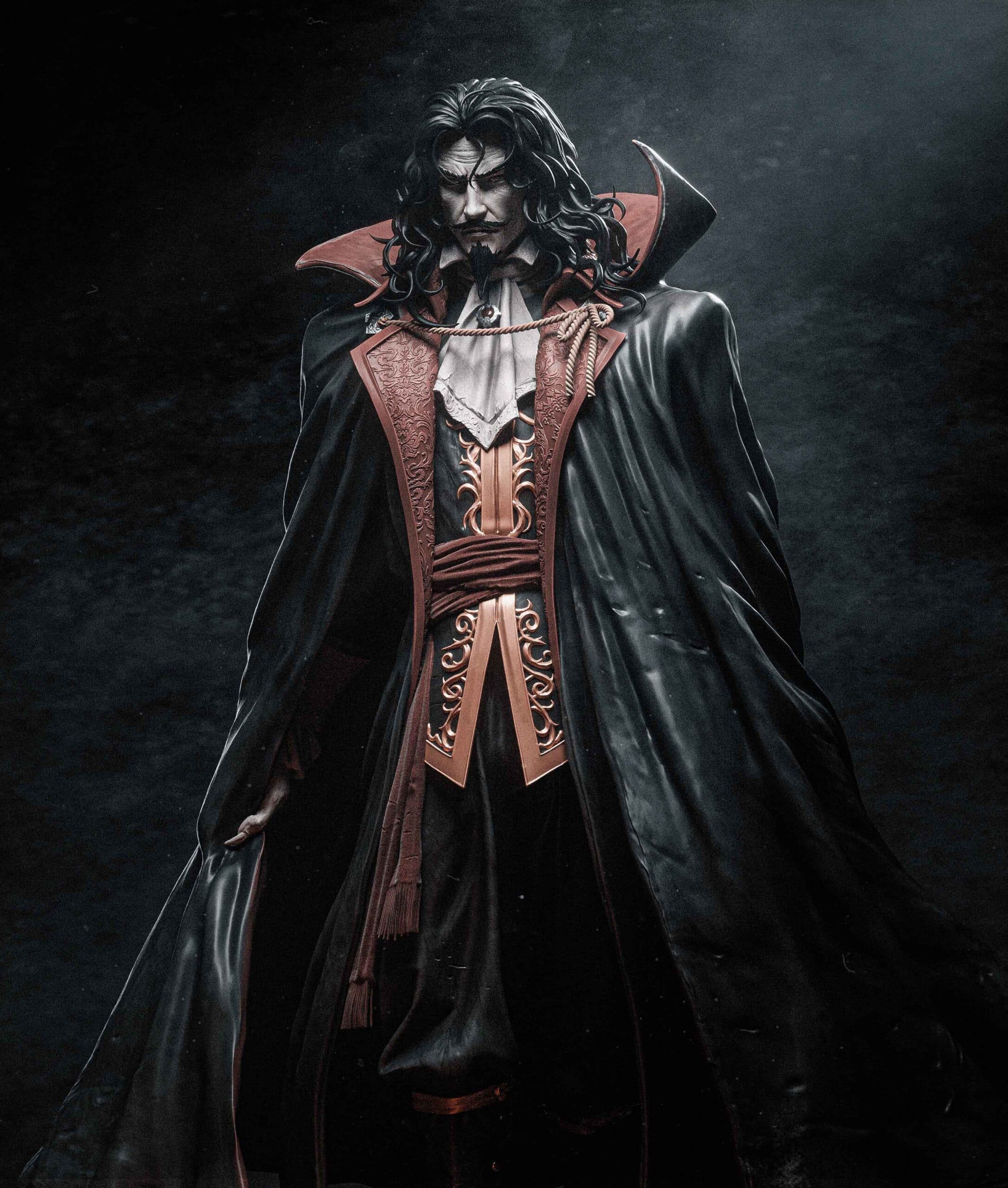 🦇 فیگور دراکولا Dracula ارتفاع 40 سانتی‌متر | جنس PLA+ | تولید کلکسیونی