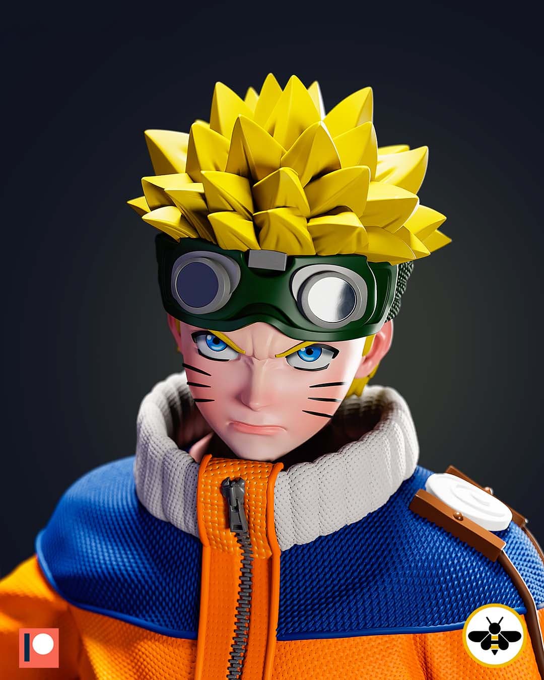 🟧 فیگور نارتو Naruto – ارتفاع ۳۵ سانتی‌متر – جنس PLA+ — تصویر ۹
