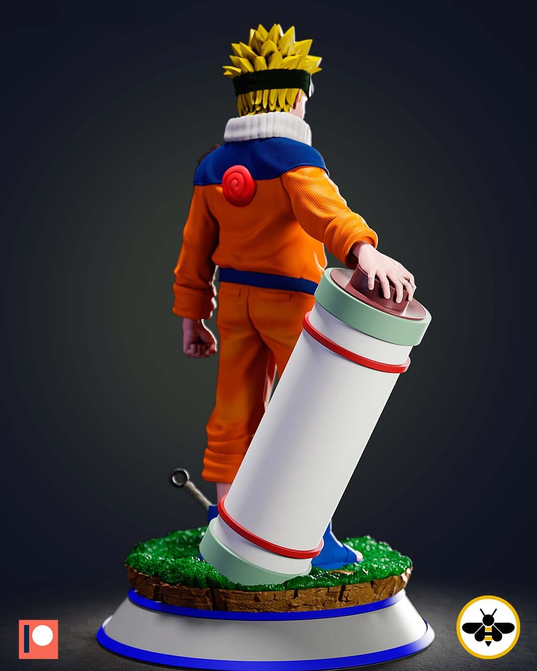 🟧 فیگور نارتو Naruto – ارتفاع ۳۵ سانتی‌متر – جنس PLA+ — تصویر ۱۰