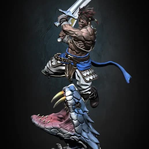 🐍⚔️ فیگور شاهزاده ایرانی | Prince of Persia | جنس PLA+ | ارتفاع ۴۰ سانتی‌متر — تصویر ۴