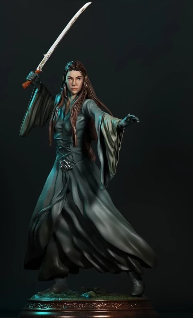✨ فیگور دست‌ساز Arwen | جنس PLA+ | ارتفاع ۳۰ سانتی‌متر — تصویر ۳