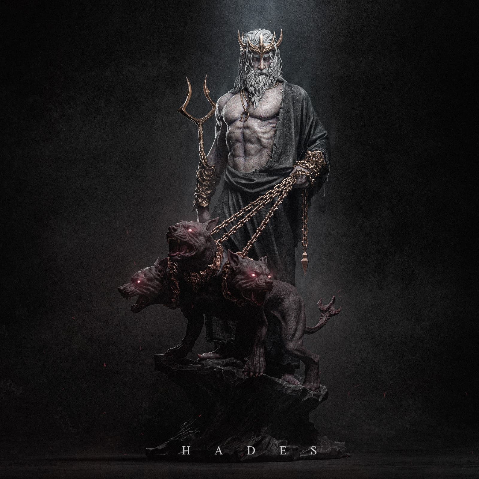 💀 فیگور الهه هادس (Hades) – ارتفاع ۲۸ سانتی‌متر | جنس PLA+ — تصویر ۴