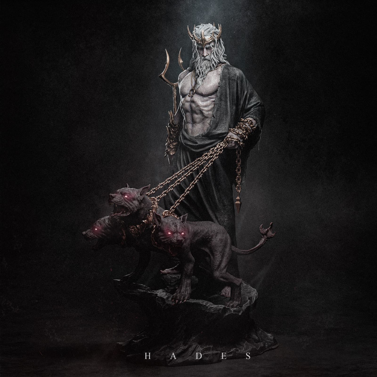 💀 فیگور الهه هادس (Hades) – ارتفاع ۲۸ سانتی‌متر | جنس PLA+