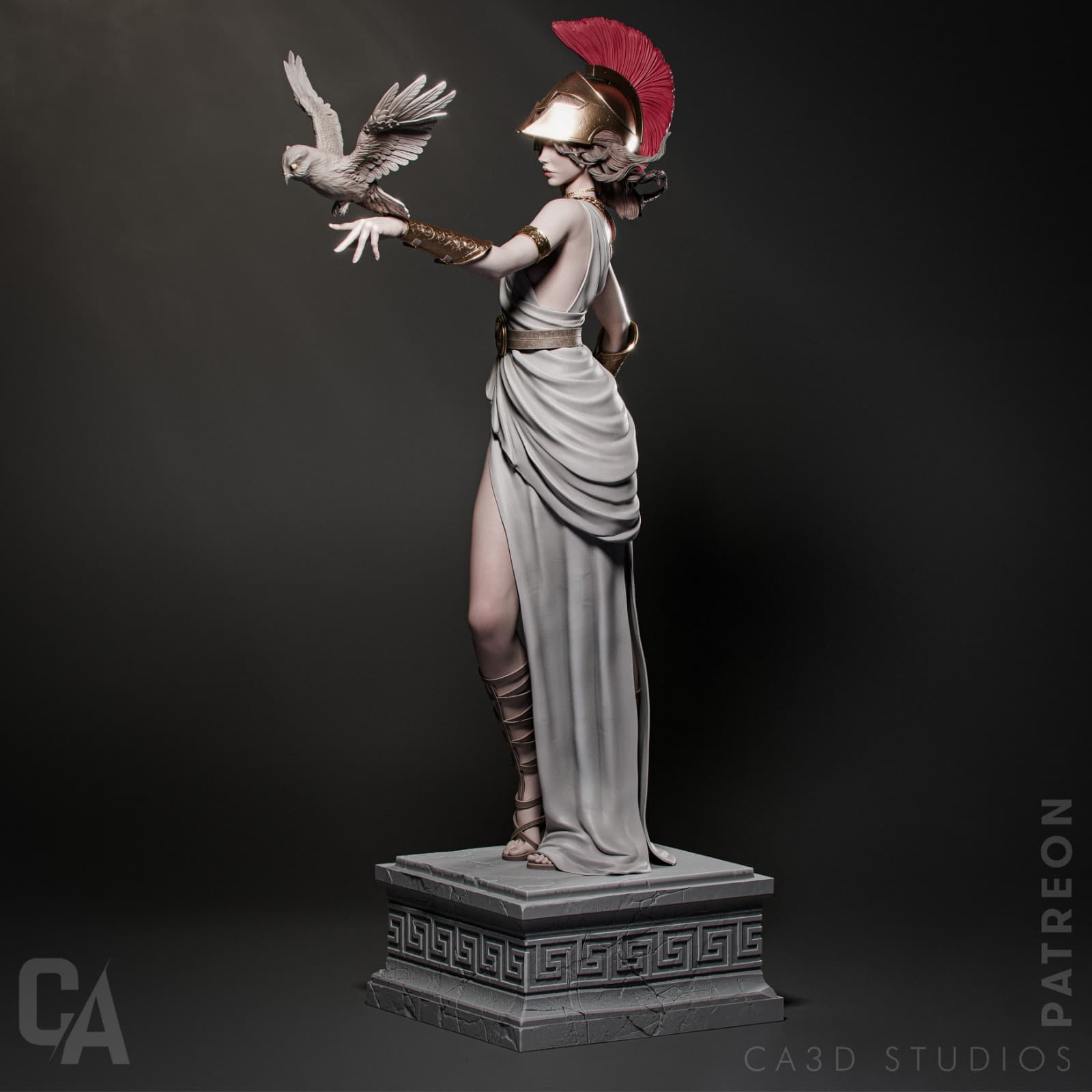 🏛️ فیگور الهه آتنا (Athena) – ارتفاع ۲۵ سانتیمتر | جنس PLA+ — تصویر ۴