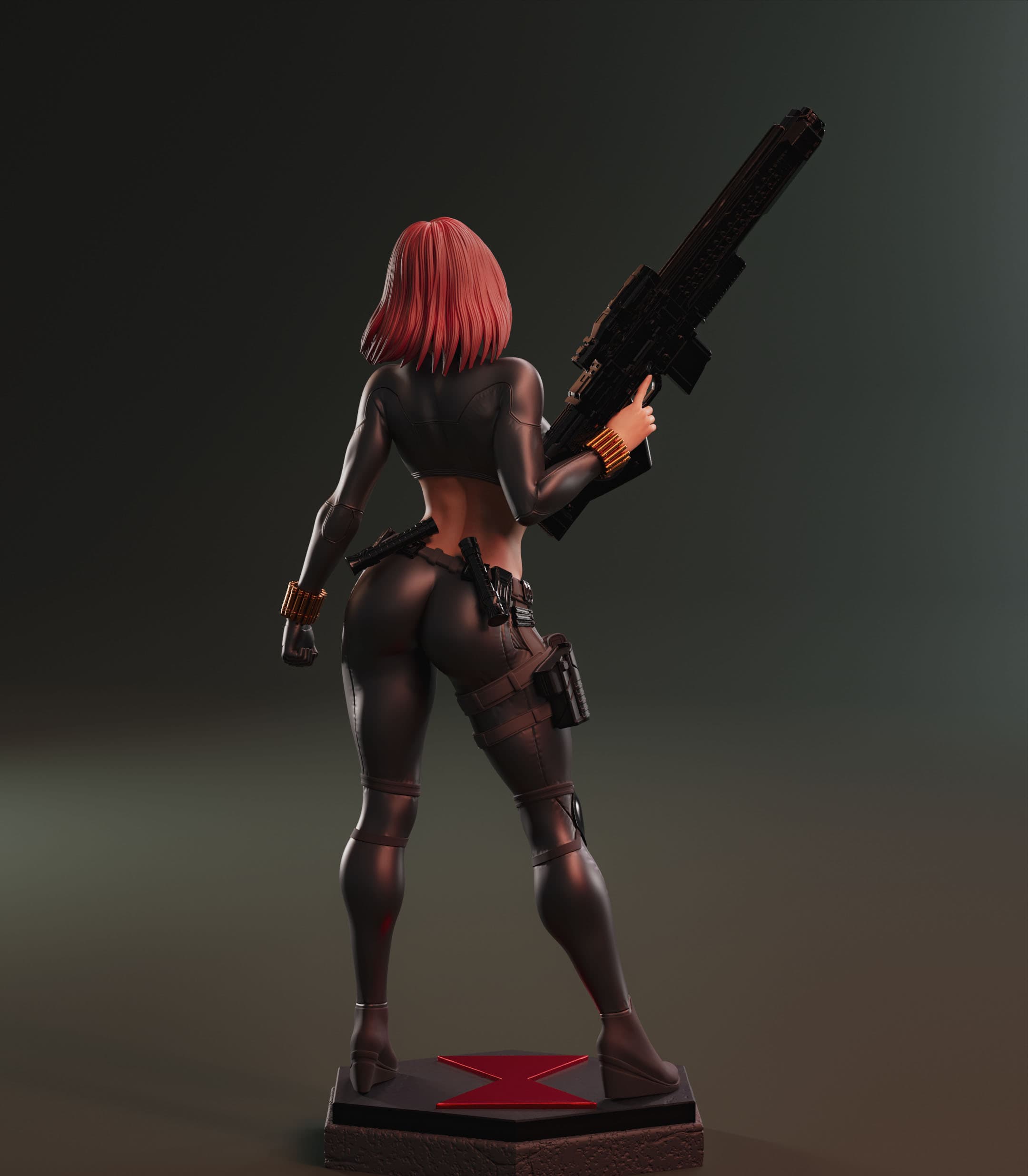 🕷️ فیگور ناتاشا رومانوف (Black Widow) – ارتفاع ۵۰ سانتی‌متر | جنس PLA+ — تصویر ۳