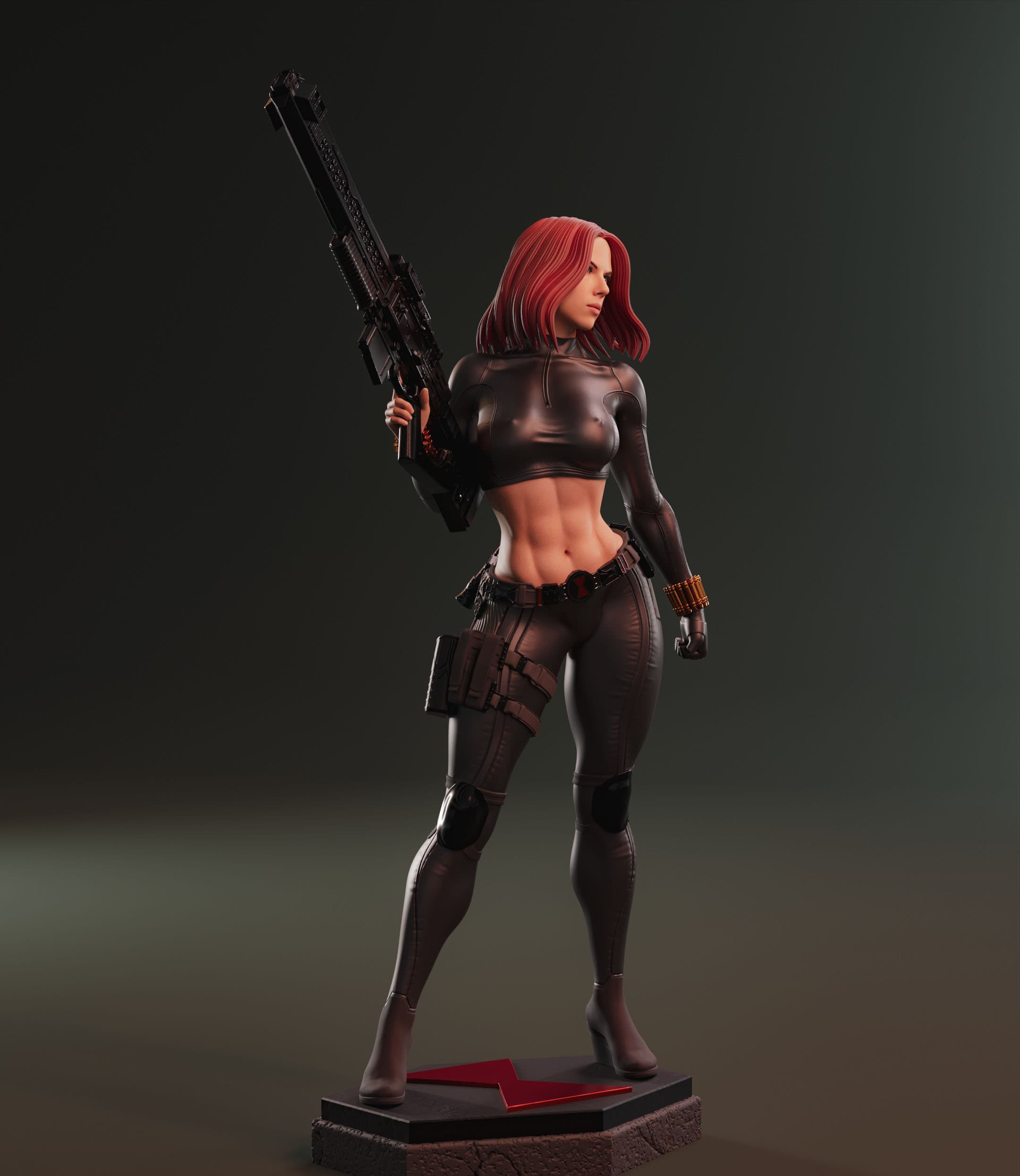🕷️ فیگور ناتاشا رومانوف (Black Widow) – ارتفاع ۵۰ سانتی‌متر | جنس PLA+ — تصویر ۴