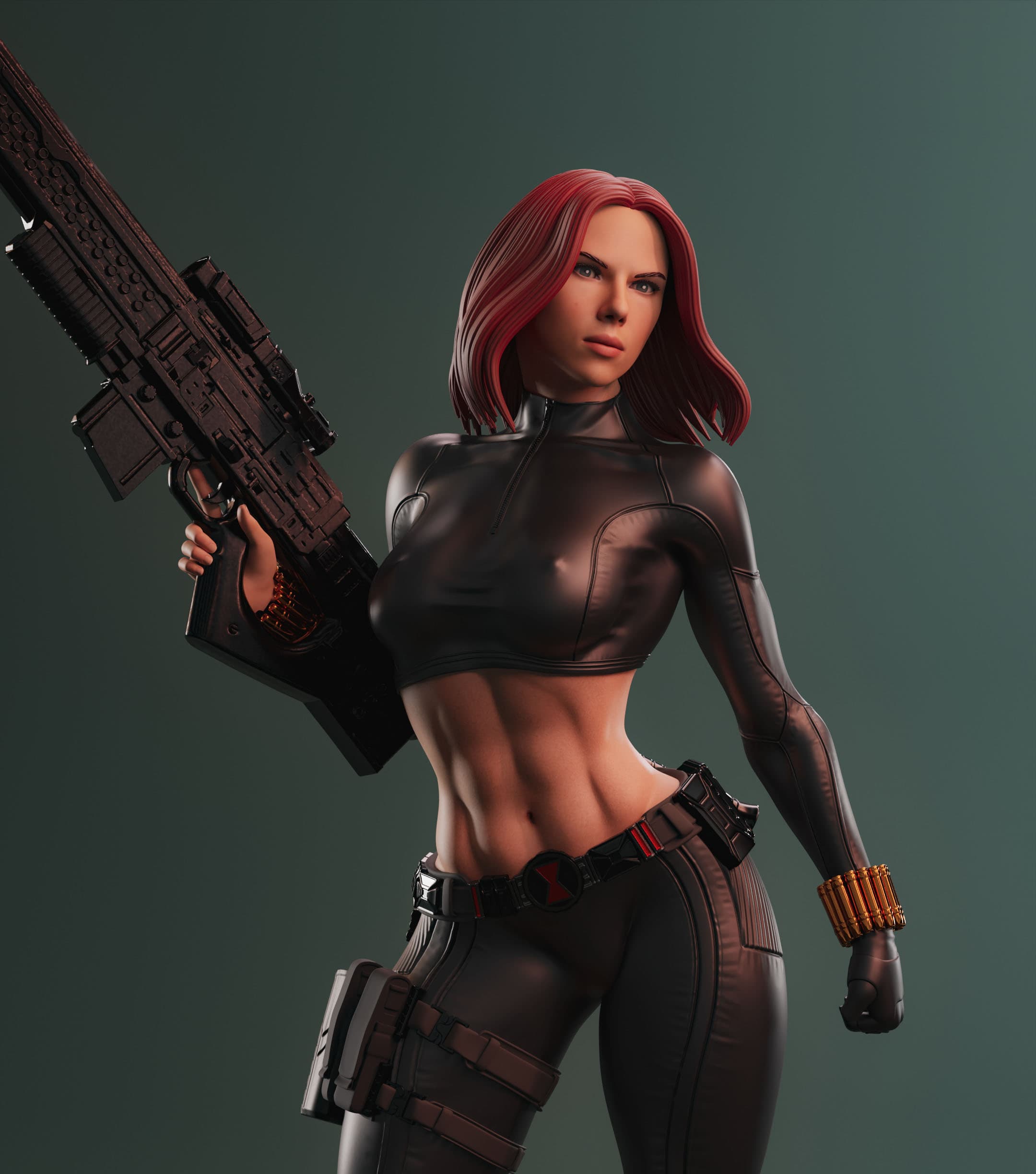 🕷️ فیگور ناتاشا رومانوف (Black Widow) – ارتفاع ۵۰ سانتی‌متر | جنس PLA+ — تصویر ۶