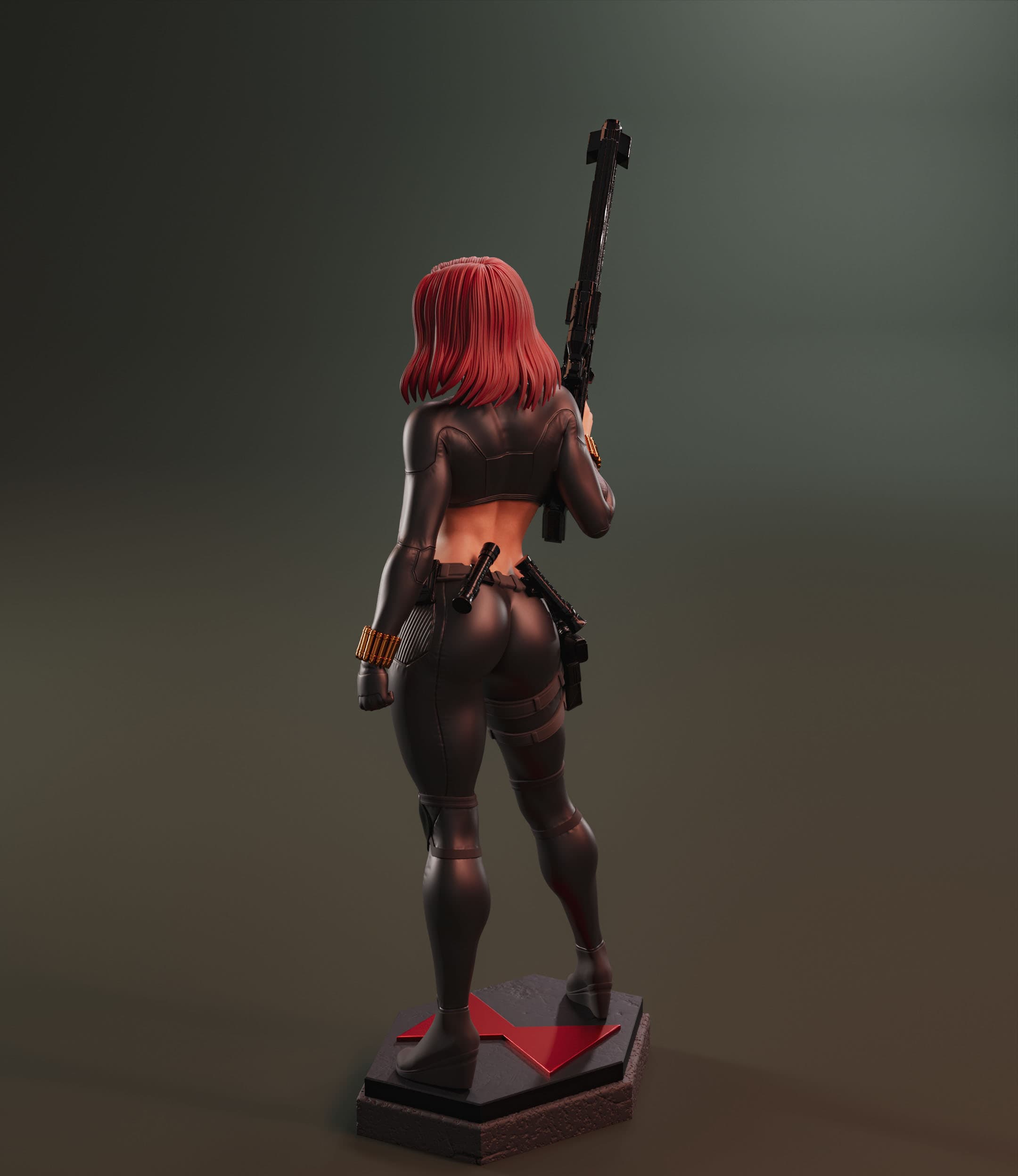 🕷️ فیگور ناتاشا رومانوف (Black Widow) – ارتفاع ۵۰ سانتی‌متر | جنس PLA+ — تصویر ۹
