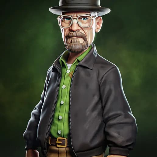 🧪 فیگور هایزنبرگ (Heisenberg) – ارتفاع ۳۰ سانتیمتر | جنس PLA+ — تصویر ۶