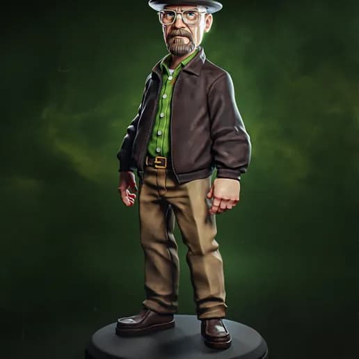 🧪 فیگور هایزنبرگ (Heisenberg) – ارتفاع ۳۰ سانتیمتر | جنس PLA+ — تصویر ۱۰